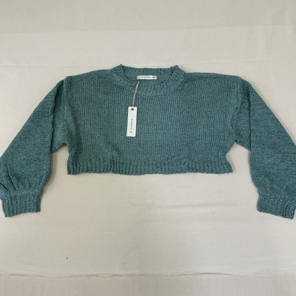 O.Vianca cropped knit sweater